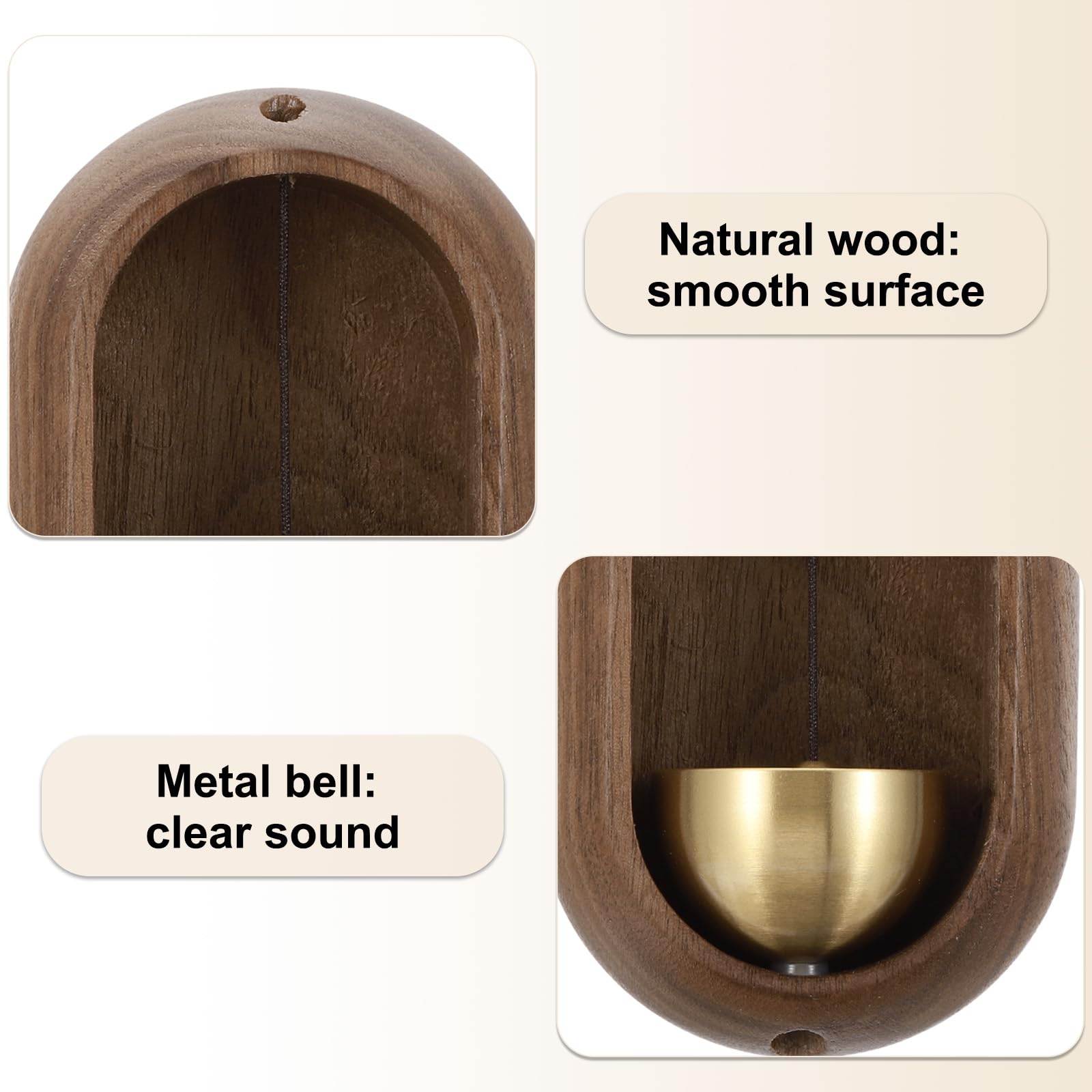 Amazon.com : PATIKIL Shopkeepers Bell, Wood Door Chime Hanging
